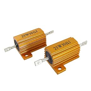 uxcell 2 Pcs Aluminum Clad Wire Wound Resistors 25W 30 Ohm 5%