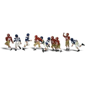 Youth Football Players HO Scale Woodland Scenics