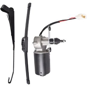 WFLNHB 12V Electric Windshield Wiper Motor Kit Replacement for Polaris RZR Kawasaki Can Am
