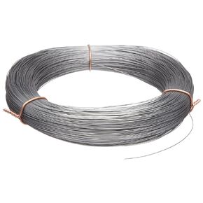 High Carbon Steel Wire, Mill Finish #2B (Smooth) Finish, Grade #2B Smooth, Full Hard Temper, Meets ASTM A228 Specifications, 0.047" Diameter, 170' Length, Precision