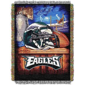 Northwest NFL Philadelphia Eagles Unisex-Adult Woven Tapestry Throw Blanket, 48" x 60", Home Field Advantage