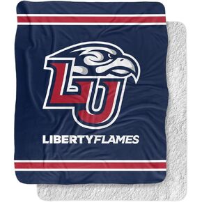 LOGOVISION Official Collegiate Primary Logo Collection Silky Touch Sherpa Back Super Soft Throw Blanket Collection