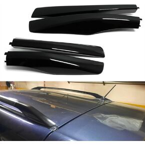 G Brand for Lexus RX350 RX400h RX330 2003-2005 2006 2007 2008 2009 Car Accessories Exterior Roof Rack Rail End Cover Shell Cap Replacement 4PCS Black