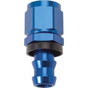Edelbrock 624030 Twist-Lok Red/Blue Anodized Aluminum -10AN Straight Hose End