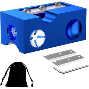 Loodmeo 8 in 1 Aluminum Pool Cue Tip Repair Tool, Pool cue Accessories for Changing and Shaping Pool cue Tips, Pool cue tip Shaper with 2 Extra Blades