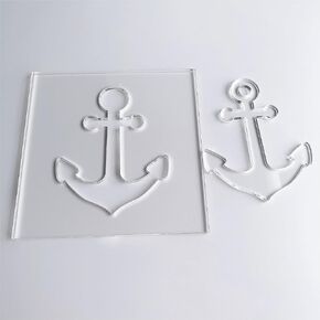 Anchor Router Template, Clear Acrylic Template, Router Inlay Template, Woodworking Router Template