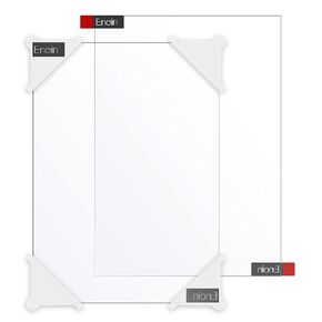 Enoin 4pcs 8 x 10 Inch Clear Acrylic Sheet Plexiglass Sheet 1/25 Inch Thick, Plastic Sheet Transparent Board Panel for Glass, DIY Project,Picture Frame, Paintings, Art Craft