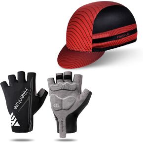 Hikenture Cycling Gloves Size L and Bike Hat