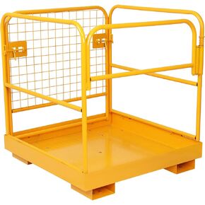 رافعة شوكية ذات قفص أمان للرافعة الشوكية مقاس 36 بوصة × 36 بوصة، رافعة شوكية ذات منصة عمل قابلة للطي شديدة التحمل in Kuwait