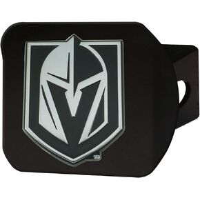 FANMATS 24552 Vegas Golden Knights Black Metal Hitch Cover with Metal Chrome 3D Emblem