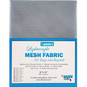 Annies Lightweight Pewter Mesh Fabric LTWT 18x54, 54 Inches