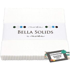 Moda Bella Solids White Bleached 9900PP-98 مجموعة ساحرة، 42 مربعًا من نسيج القطن مقاس 5 بوصات