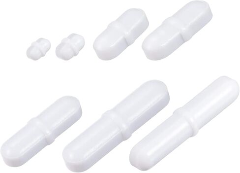 MECCANIXITY Magnetic Stirrer Mixer Stir Bar Rod with Ring Shape Coating Magnet White for Laboratory 7in1 Set in Saudi Arabia