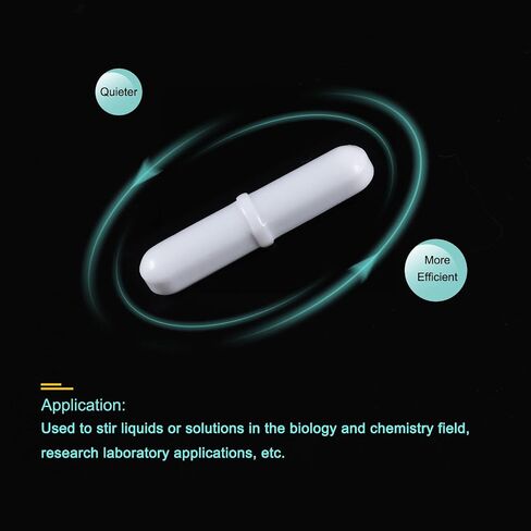 MECCANIXITY Magnetic Stirrer Mixer Stir Bar Rod with Ring Shape Coating Magnet White for Laboratory 7in1 Set in Saudi Arabia
