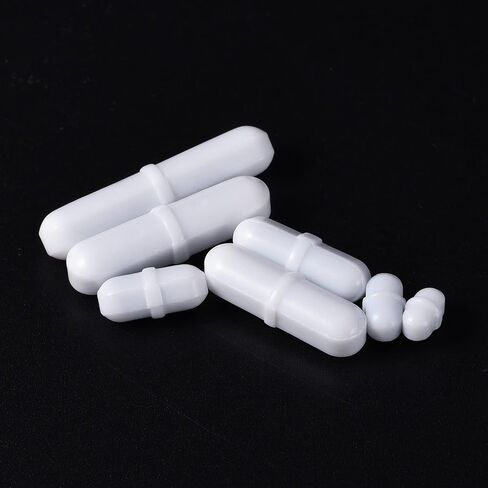 MECCANIXITY Magnetic Stirrer Mixer Stir Bar Rod with Ring Shape Coating Magnet White for Laboratory 7in1 Set in Saudi Arabia