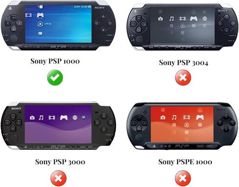 TNP Clear Hard Case for PSP 1000 - Protective Transparent Hard Case for Sony PSP 1000, Full Cover Crystal Clear Hard Case for PSP 1000 Console, Snap-in Protector Cover Case with Clear Display in Saudi Arabia