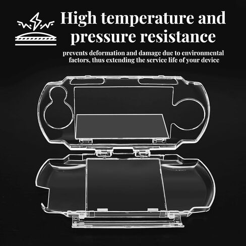 TNP Clear Hard Case for PSP 1000 - Protective Transparent Hard Case for Sony PSP 1000, Full Cover Crystal Clear Hard Case for PSP 1000 Console, Snap-in Protector Cover Case with Clear Display in Saudi Arabia