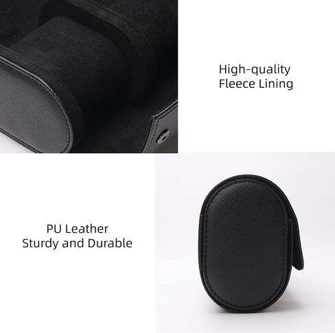 Gipsofila Watch Roll Travel Case 3 slot, PU Leather Watch Rolls Box For Men, Watch Organizer for 3 Watch, Watch Case with Removable Pillows for Watch Storage/Travel in Saudi Arabia