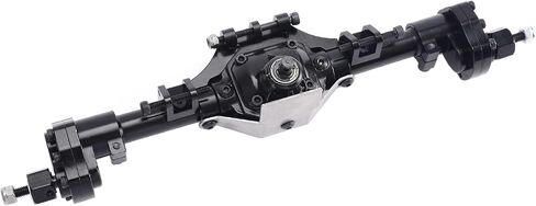 ZXYRC Aluminum Front & Rear Portal Axle Complete Axles for Axial SCX10 II 90046 90047 1/10 RC Crawler Upgrades (Black) in Saudi Arabia