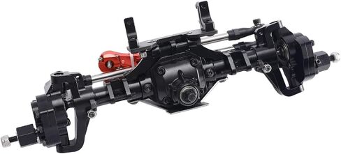 ZXYRC Aluminum Front & Rear Portal Axle Complete Axles for Axial SCX10 II 90046 90047 1/10 RC Crawler Upgrades (Black) in Saudi Arabia