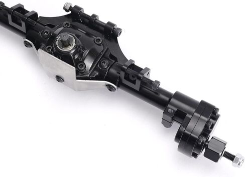 ZXYRC Aluminum Front & Rear Portal Axle Complete Axles for Axial SCX10 II 90046 90047 1/10 RC Crawler Upgrades (Black) in Saudi Arabia