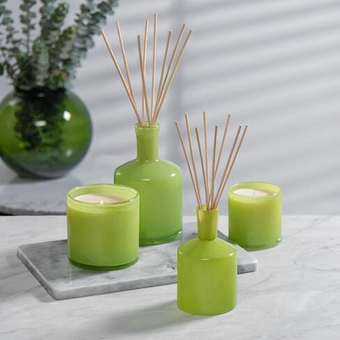 LAFCO New York Reed Diffuser Refill, Amber Black Vanilla - 8.4 oz - Up to 4-Month Fragrance Life - Includes Natural Wood Reeds - Free of Dyes & Propellants - Made in The USA in Saudi Arabia