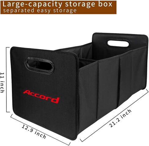 FITUVA Rear Trunk Organizer Fit for Honda Accord Car Trunk Box Home Travel Foldable Storage Bag Multipurpose in Saudi Arabia