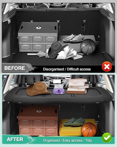 Powerty Compatible with Cargo Cover Buick Encore GX 2020-2024 Accessories Trunk Security Shield Shade Black (Can Withstand The Load) in Saudi Arabia
