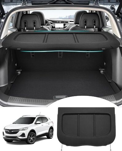 Powerty Compatible with Cargo Cover Buick Encore GX 2020-2024 Accessories Trunk Security Shield Shade Black (Can Withstand The Load) in Saudi Arabia