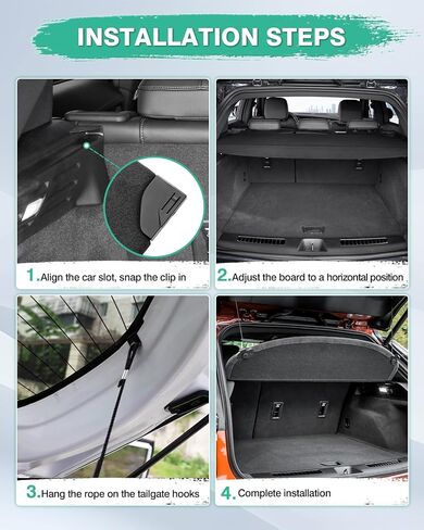 Powerty Compatible with Cargo Cover Cadillac XT4 2019-2024 Accessories Trunk Security Shield Shade Black (Can Withstand The Load) in Saudi Arabia