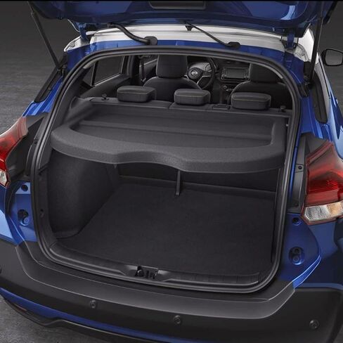 Marretoo for Nissan Kicks Cargo Cover 2024 2018 2019 2020 2021 2022 2023 for Nissan Kicks Accessories Rear Trunk Shade Non-Retractable Trunk Cover Rear Parcel Shelf Finisher in Saudi Arabia