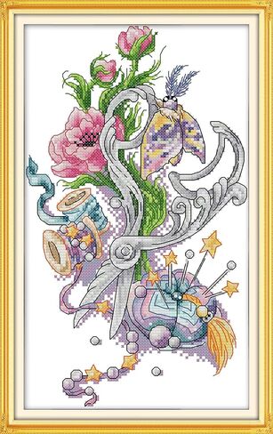 CaptainCrafts New Cross Stitch Kits Embroidery Kit Full Range Fruit and Static Objects Pre-Printed Fabrics Kits for Adults Beginners Home Decor (Stamped 14CT, The Book of Lord of The Rings) in Saudi Arabia