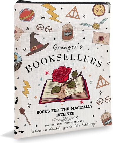 غلاف كتاب عاشق الكتب، غلاف كتاب الكليات السحرية، هدية كتابية من بوتر ميرش، أغطية كتب هدية ساحرة، قارئ مكتبة الكتب، دودة الكتب، هدية عاشق القراءة-BOOKSELLERS6JB043 in Kuwait