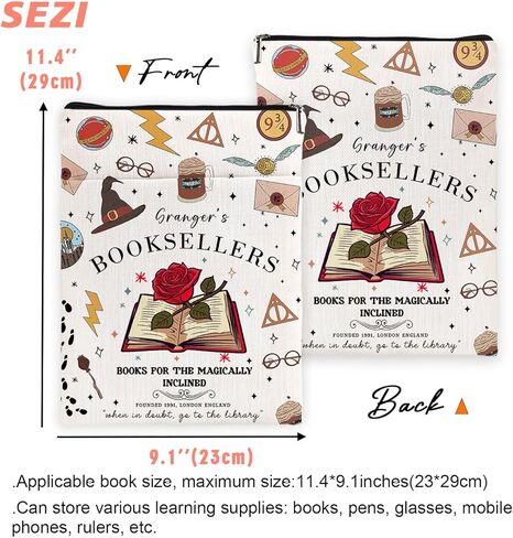 غلاف كتاب عاشق الكتب، غلاف كتاب الكليات السحرية، هدية كتابية من بوتر ميرش، أغطية كتب هدية ساحرة، قارئ مكتبة الكتب، دودة الكتب، هدية عاشق القراءة-BOOKSELLERS6JB043 in Kuwait