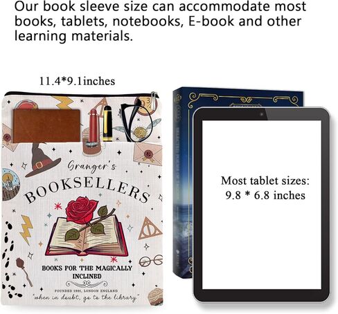 غلاف كتاب عاشق الكتب، غلاف كتاب الكليات السحرية، هدية كتابية من بوتر ميرش، أغطية كتب هدية ساحرة، قارئ مكتبة الكتب، دودة الكتب، هدية عاشق القراءة-BOOKSELLERS6JB043 in Kuwait