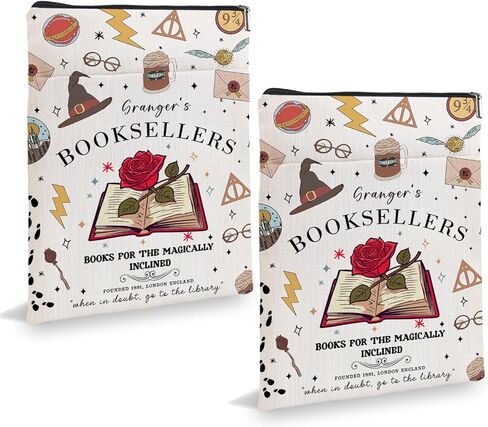 غلاف كتاب عاشق الكتب، غلاف كتاب الكليات السحرية، هدية كتابية من بوتر ميرش، أغطية كتب هدية ساحرة، قارئ مكتبة الكتب، دودة الكتب، هدية عاشق القراءة-BOOKSELLERS6JB043 in Kuwait