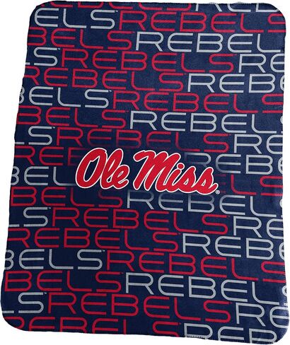 Logo Brands Officially Licensed NCAA Unisex Classic Fleece Blanket, One Size, Team Color in Saudi Arabia