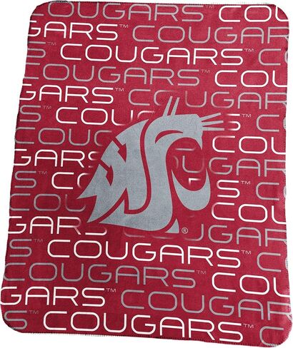 Logo Brands Officially Licensed NCAA Unisex Classic Fleece Blanket, One Size, Team Color in Saudi Arabia