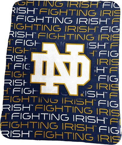 Logo Brands Officially Licensed NCAA Unisex Classic Fleece Blanket, One Size, Team Color in Saudi Arabia