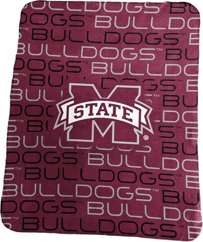 Logo Brands Officially Licensed NCAA Unisex Classic Fleece Blanket, One Size, Team Color in Saudi Arabia