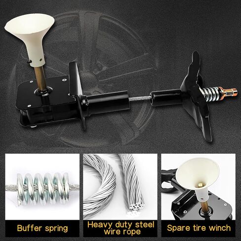 Fexhull 925-510 Spare Tire Hoist Winch Lifter Fit for Ram 1500 2009-2010 | Fit for Ram 1500 2011-2018 | Fit for 1500 Classic 2019 V6 3.0L/V6 3.6L/V8 5.7L in Saudi Arabia