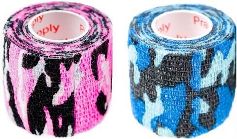 شريط لف الطبيب البيطري، ضمادة متماسكة ذاتية اللصق، ألوان مموهة مموهة للكلاب والقطط والحصان، شريط لاصق ذاتي اللصق، غطاء حماية للمعدات الخارجية 2 بوصة × 5 ياردات 2، 4، 6، 12 أو 24 حزمة in Kuwait