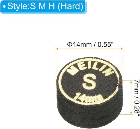 PATIKIL Pool Cue Tips Kit, 3 in 1 Multiple Layer Pool Billiard Cue Tips Laminated Glue-on Snooker Stick Tip Billiard Accessories in Saudi Arabia