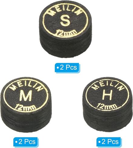 PATIKIL Pool Cue Tips Kit, 3 in 1 Multiple Layer Pool Billiard Cue Tips Laminated Glue-on Snooker Stick Tip Billiard Accessories in Saudi Arabia