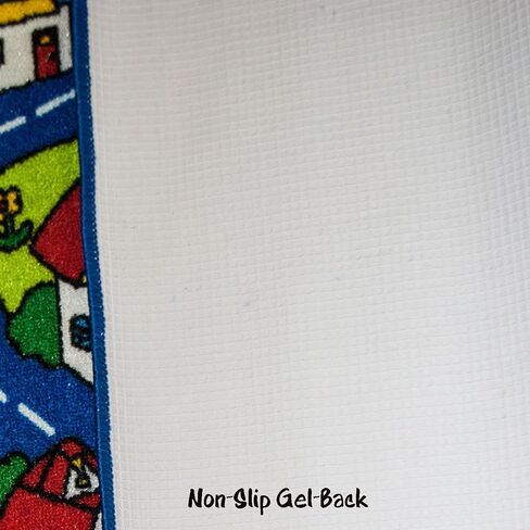 سجادة Mybecca Kids Rug Kids City Life # 4 سجادة منطقة حروف أبجدية تعليمية وأرقام 5' X 7' سجادة منطقة للأطفال - ظهر جل مانع للانزلاق (59 بوصة × 82 بوصة) in Kuwait