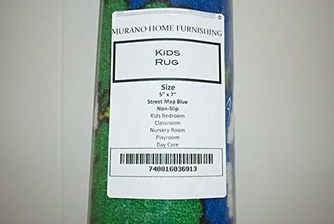 سجادة Mybecca Kids Rug Kids City Life # 4 سجادة منطقة حروف أبجدية تعليمية وأرقام 5' X 7' سجادة منطقة للأطفال - ظهر جل مانع للانزلاق (59 بوصة × 82 بوصة) in Kuwait