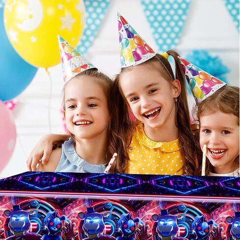 CBAHOJ 2pcs 𝓕𝓲𝓿𝓮 𝓝𝓲𝓰𝓱𝓽𝓼 𝓪𝓽 𝓕𝓻𝓮𝓭𝓭𝔂 Tablecloth Disposable Tablecover Birthday Party Supplies and Decorations for Kid Boy Baby Shower Rectangle Tables 70"X42",2 Pack in Saudi Arabia