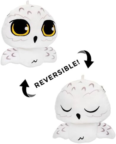 Harry Potter™ Reversible Jewelry Plush Pouch cute small travel storage case jewelry make up airpod charging cable accessories key cosmetic bag with zipper | Gift for Women, Girlfriend (Hedwig) in Kuwait