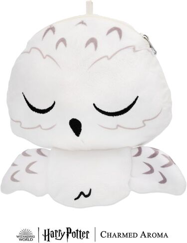 Harry Potter™ Reversible Jewelry Plush Pouch cute small travel storage case jewelry make up airpod charging cable accessories key cosmetic bag with zipper | Gift for Women, Girlfriend (Hedwig) in Kuwait