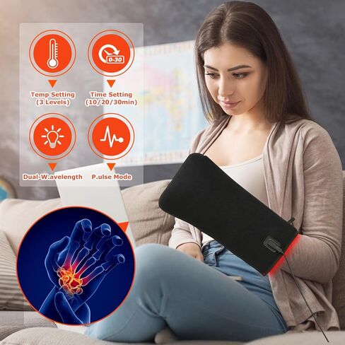 قفاز CAMECO R.ed L.ight T.herapy لليد والأصابع، N.ear I.nfrared L.ight T.herapy D.evice، حزام T.herapy بتصميم سحاب خفيف لليد والجسم in Kuwait